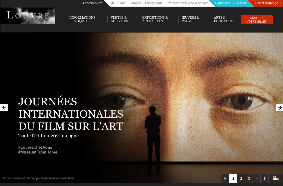 Musée du Louvre un festival du film sur l’art gratuit et en ligne